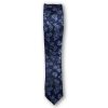 Cravata slim model paisley bleu pe fond bleumarin 122538
